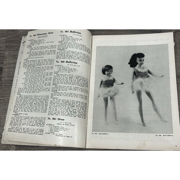 Vintage 1965 Hilde Crochet And Knit Wardrobe For Fashion Model Dolls Crafts #111 - Picture 2 of 5